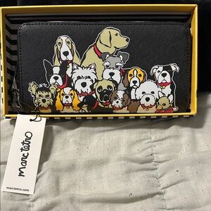 Marc Tetro Black Dog Print Wallet